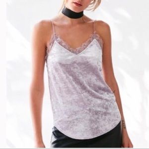 Lilac velvet cami